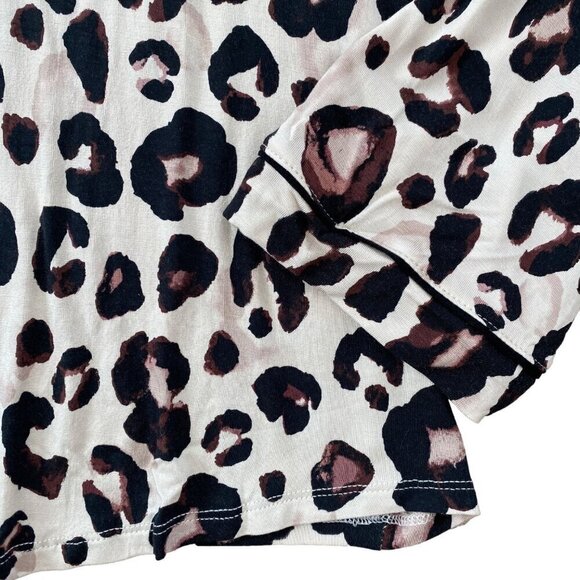 Stars Above Womens Leopard Animal Print Top and Pants Pajama Set 1X, 2X, 3X, 4X - Picture 9 of 15